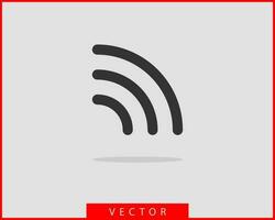 Free wi fi icon. Connection zone wifi vector symbol. Radio waves signal.