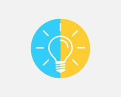 Light bulb icon vector. Llightbulb idea logo concept. Lamp electricity icons web design element. Led lights isolated silhouette. vector