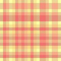 Tartan plaid textile of seamless background texture with a vector fabric check pattern.