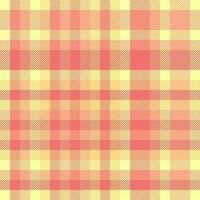 Tartan plaid textile of seamless background texture with a vector fabric check pattern.