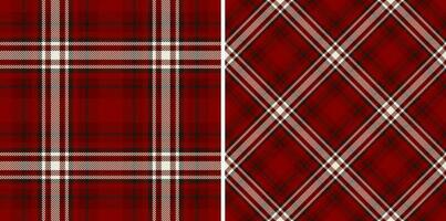 Background plaid texture of check fabric seamless with a vector tartan pattern textile.
