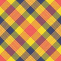 Textile plaid check of vector seamless texture with a background pattern tartan fabric.