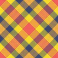 Textile plaid check of vector seamless texture with a background pattern tartan fabric.