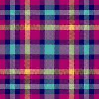 Vector background texture of seamless plaid pattern with a tartan check fabric textile.