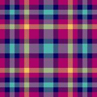 Vector background texture of seamless plaid pattern with a tartan check fabric textile.