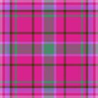 Plaid pattern tartan of seamless vector textile with a background fabric texture check.