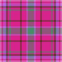 Plaid pattern tartan of seamless vector textile with a background fabric texture check.