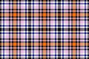 Seamless plaid texture of pattern background tartan with a check fabric vector textile.