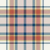 Plaid check pattern. Seamless fabric texture. Tartan textile print. vector