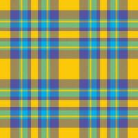 Plaid seamless pattern. Check fabric texture. Vector textile print.