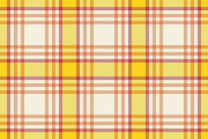 Seamless fabric check of textile background vector with a texture plaid pattern tartan.