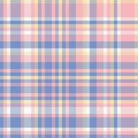 Texture background pattern of check tartan textile with a plaid seamless vector fabric.