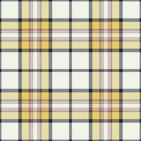 Plaid seamless pattern. Check fabric texture. Vector textile print.