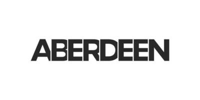 Aberdeen city in the United Kingdom that offers a unique blend vector