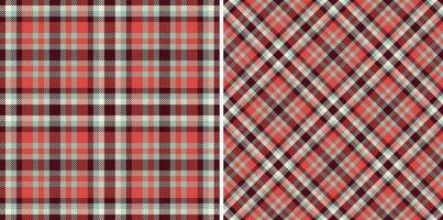 Textile texture tartan of seamless plaid vector with a check pattern background fabric.