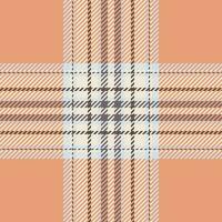 Plaid check pattern. Seamless fabric texture. Tartan textile print. vector