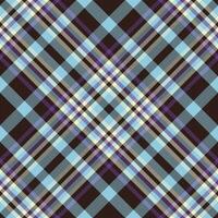 Vector fabric background of texture check tartan with a seamless plaid textile pattern.