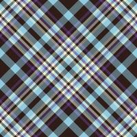 Vector fabric background of texture check tartan with a seamless plaid textile pattern.