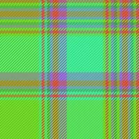 Pattern seamless background of vector fabric texture with a plaid tartan textile check.