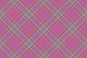 Textile seamless pattern of fabric plaid texture with a vector tartan check background.