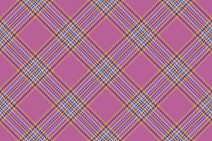 Textile seamless pattern of fabric plaid texture with a vector tartan check background.