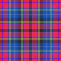 Fabric plaid textile of texture tartan seamless with a background check pattern vector. vector