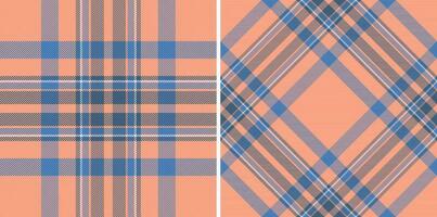 Check background texture of fabric textile vector with a seamless plaid tartan pattern.