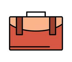 briefcase icon isolated white background vector