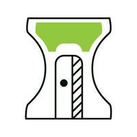 sharpener stationery icon isolated design vector