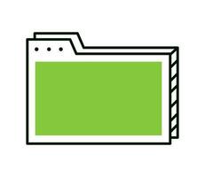 folder stationery icon isolated design vector