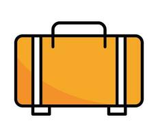 suitcase travel icon isolated design vector