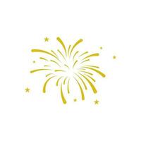 fireworks vector isolated on white background