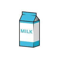 MIlk box isolated on white background vector