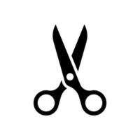 scissor icon vector isolated on white background.