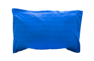 Beautiful blue pillow isolated with clipping path in png file format