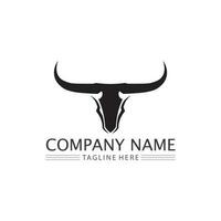 Bull buffalo head cow animal  mascot logo design vector for sport horn buffalo animal mammals head logo wild matador