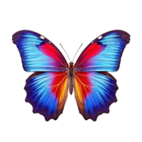 Colorful butterfly isolated on transparent background, created with generative AI png