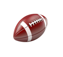 américain Football Balle isolé sur transparent arrière-plan, établi avec génératif ai png