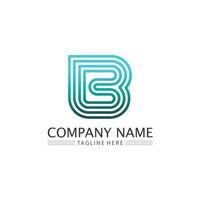 Letter b logo design with modern concept. Icon letter b vector illustration template