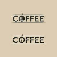 Coffee cup Logo Template vector