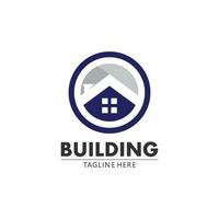 Real estate and home buildings vector logo icons template