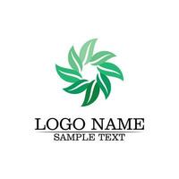 Eco Tree Leaf Logo Template vector