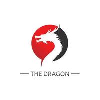 Dragon vector icon illustration