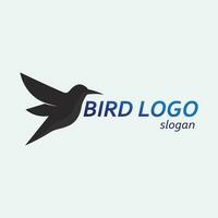 Birds and swallow dove logo design and vector animal wings and flying bird