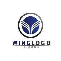 Falcon Wings Logo Template vector icon logo design app