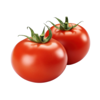 Red tomatoes isolated on transparent background, created with png