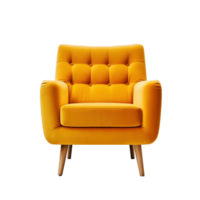 Armchair isolated on transparent background, created with generative AI png