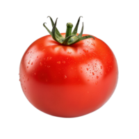 Red tomato isolated on transparent background, created with png