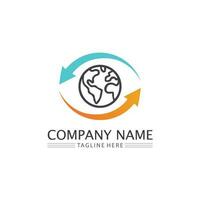 Logos of green Tree leaf ecology vector