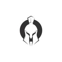 Spartan Helmet logo and gladiator, power, vintage, sword, safety, legendary logo and vector of soldier classic